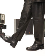 Gianni Versace classy black leather boots
