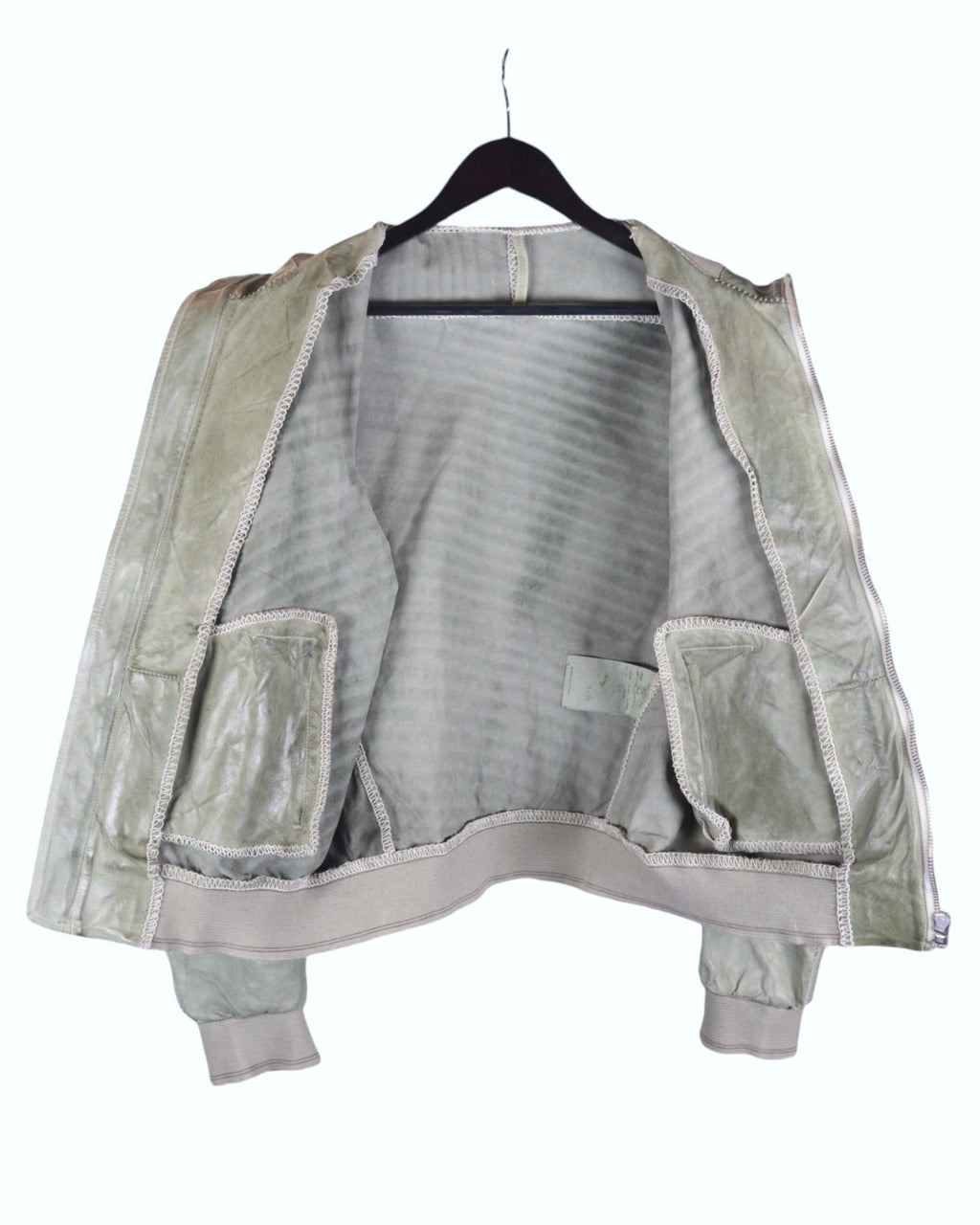 Carol Christian Poell green leather jacket, spring 2005