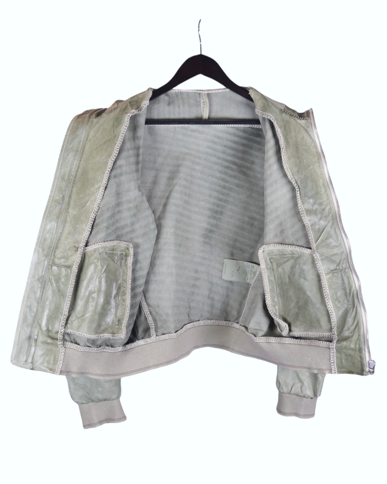 Carol Christian Poell green leather jacket, spring 2005