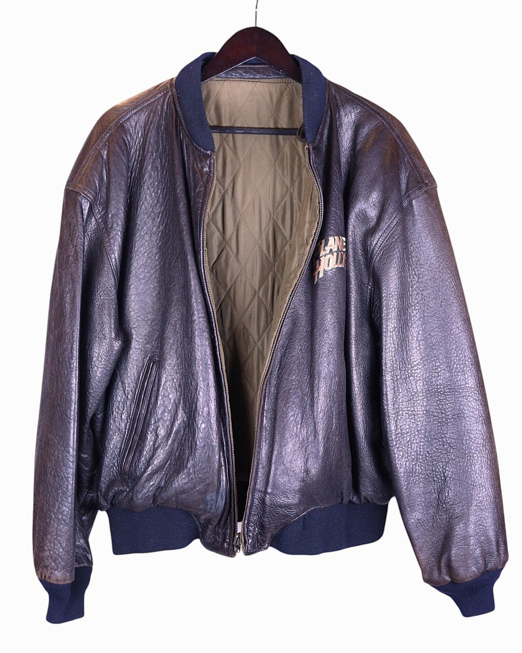 Planet Hollywood New York reversible leather jacket