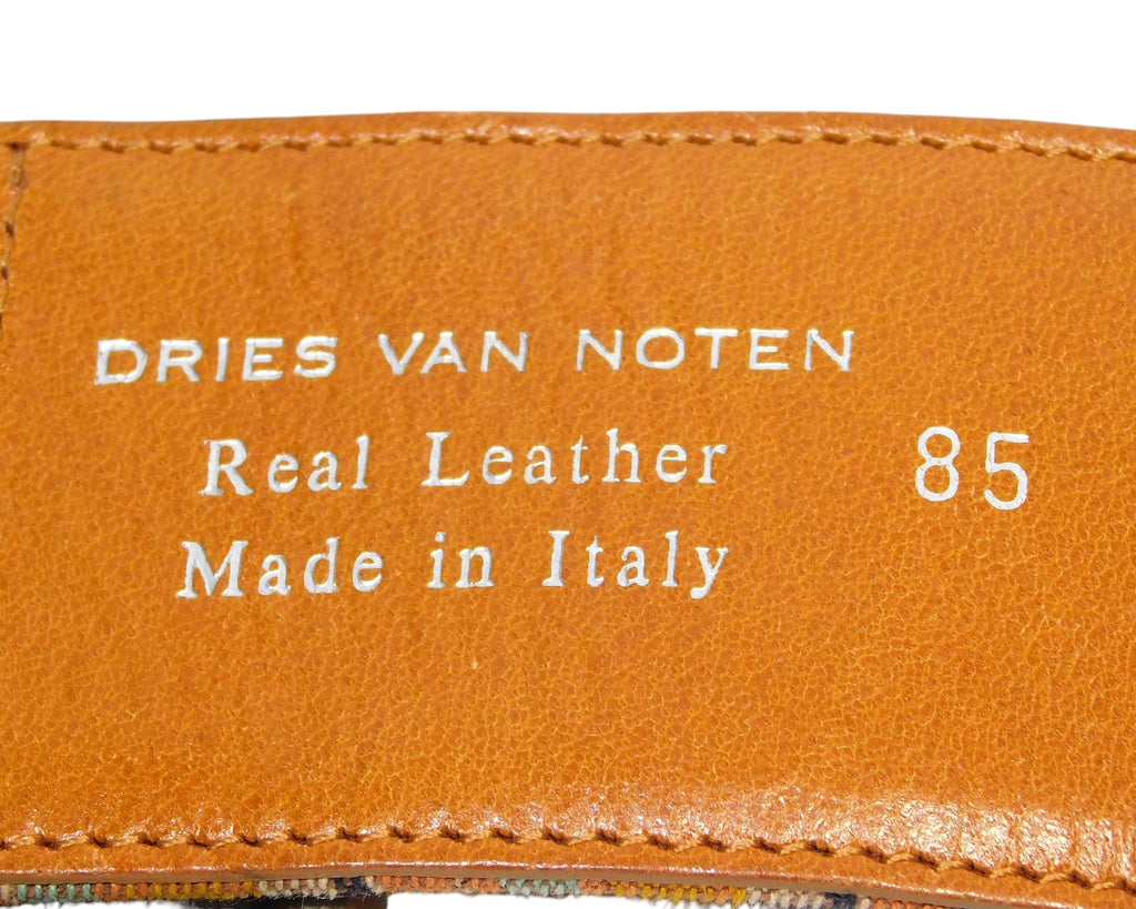 Dries Van Noten reversible leather belt