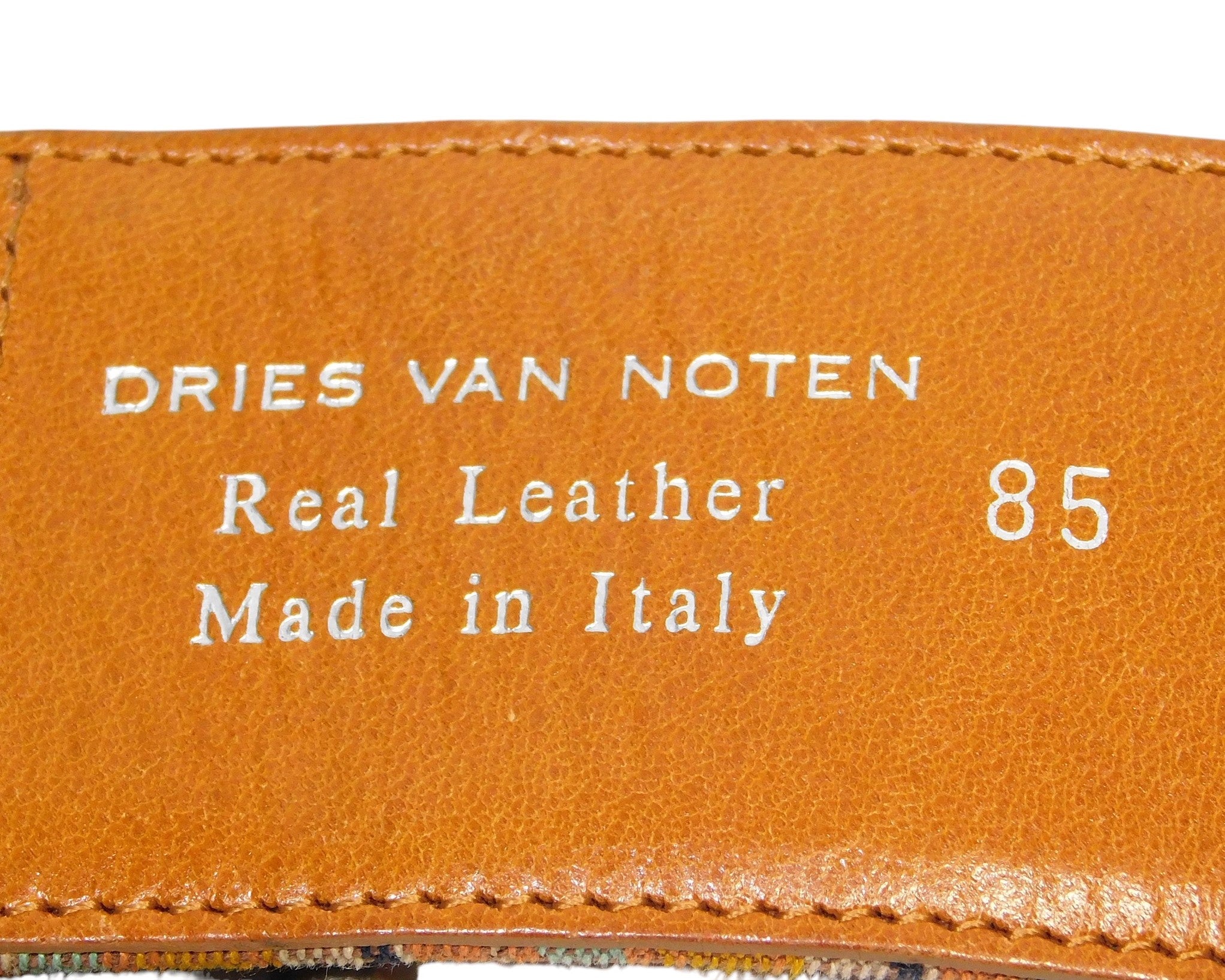 Dries Van Noten reversible leather belt