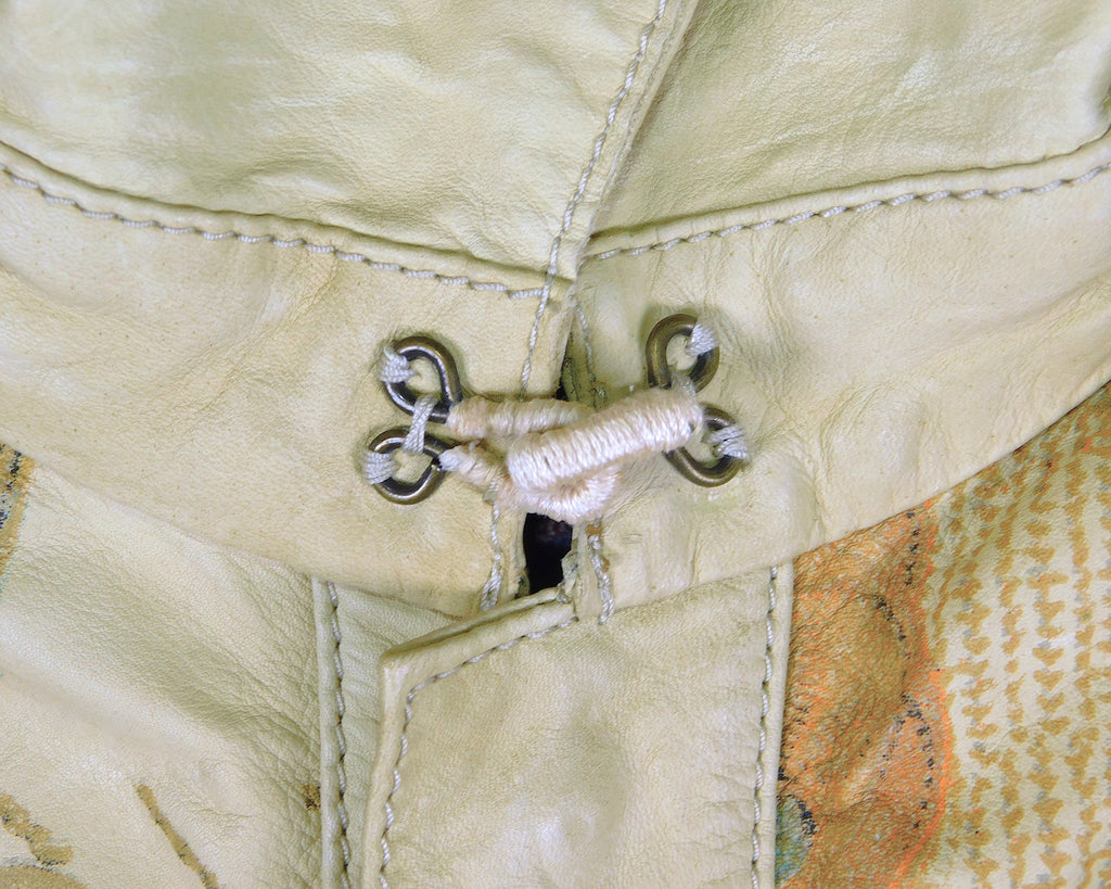 Roberto Cavalli colorful pattern leather jacket
