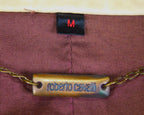 Roberto Cavalli colorful pattern leather jacket