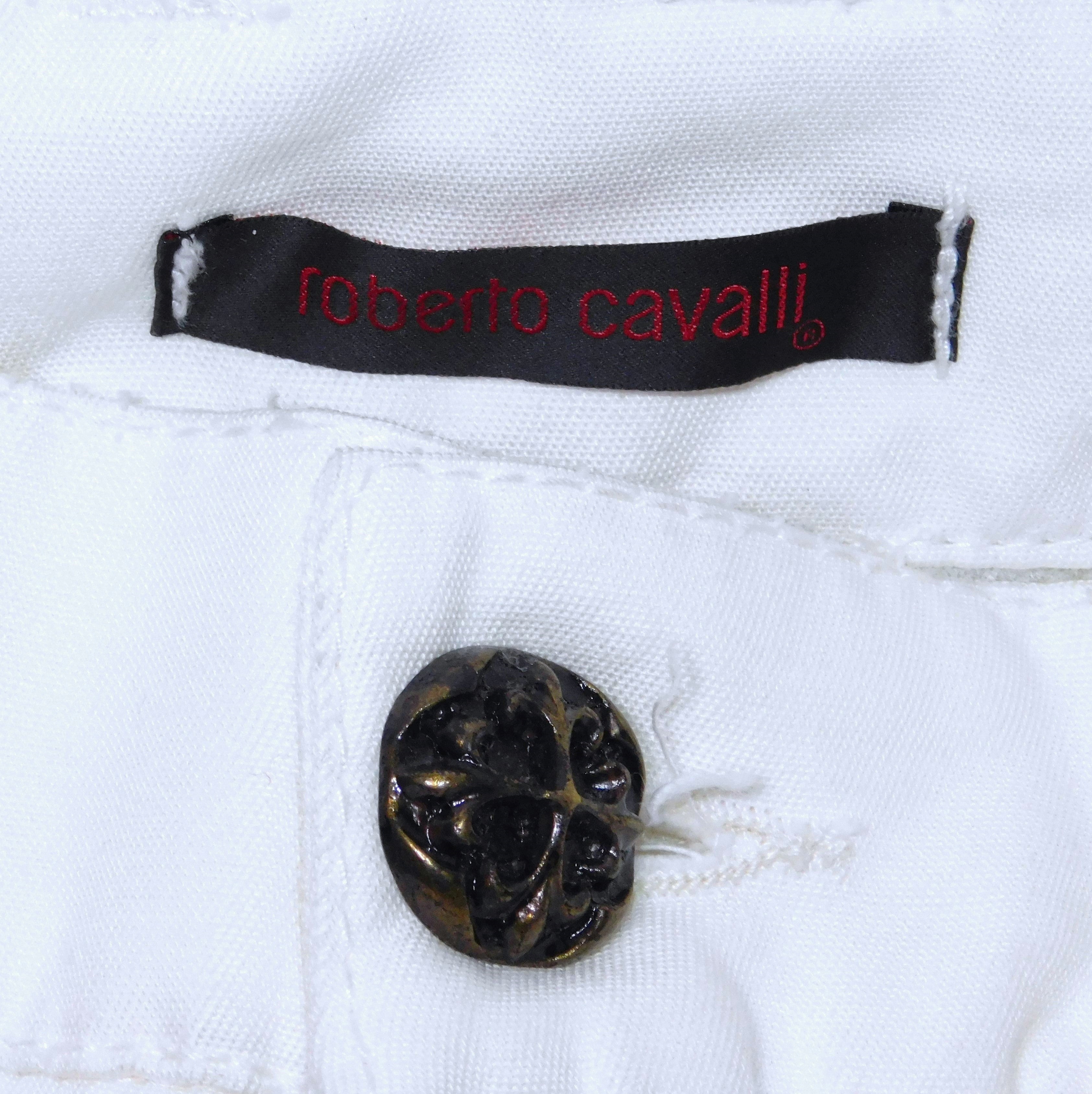 Roberto Cavalli white pants