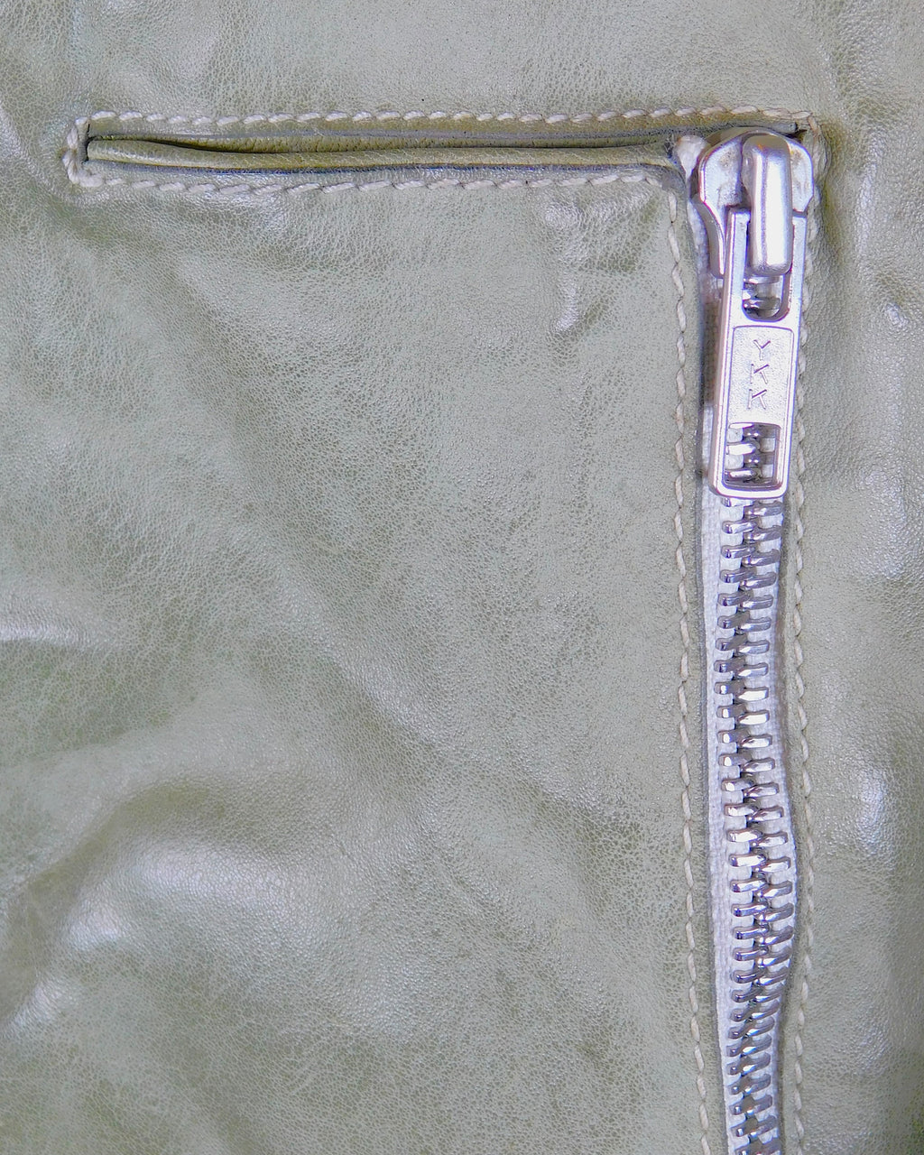 Carol Christian Poell green leather jacket, spring 2005