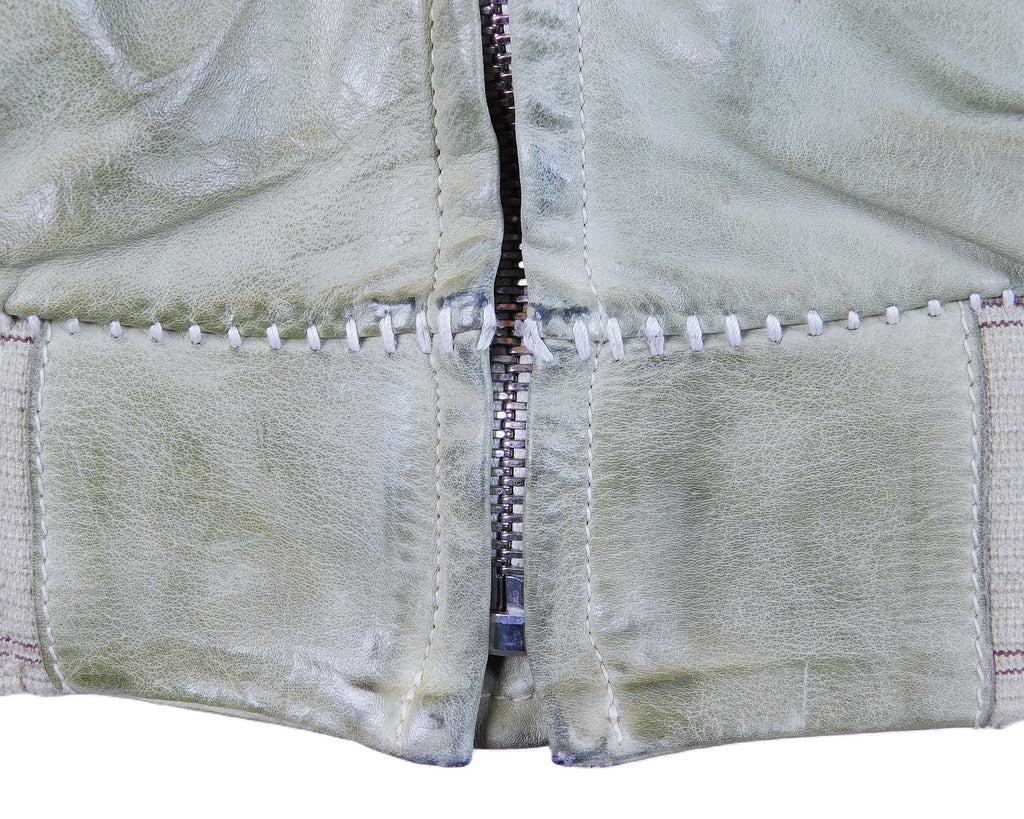 Carol Christian Poell green leather jacket, spring 2005