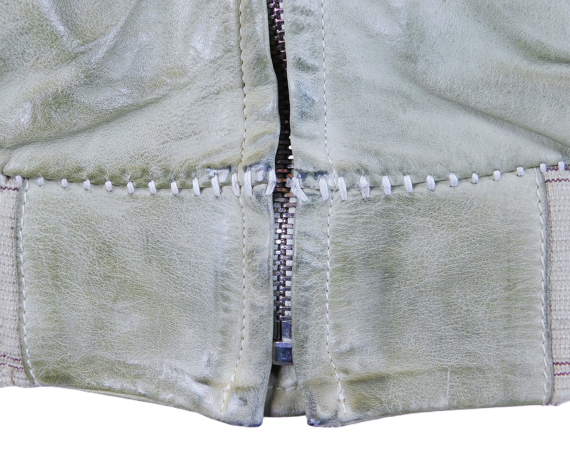 Carol Christian Poell green leather jacket, spring 2005