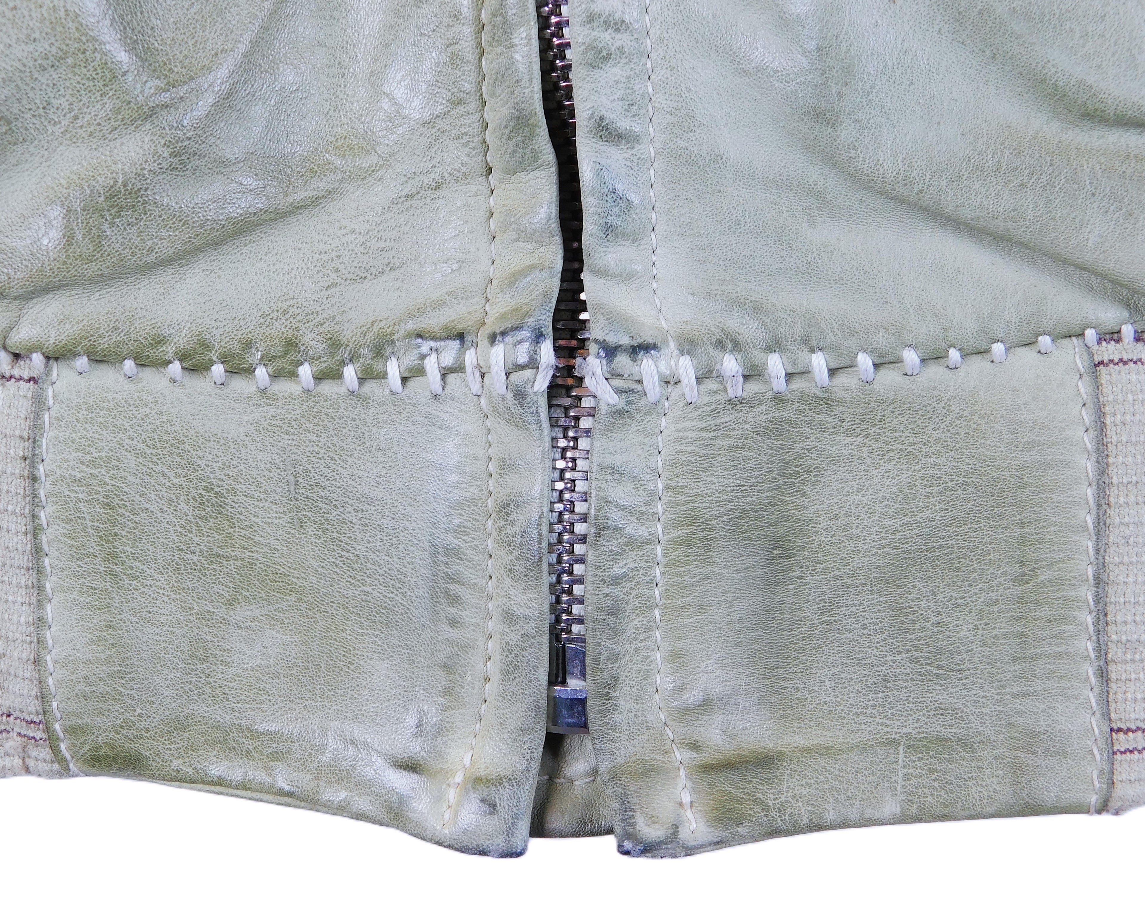 Carol Christian Poell green leather jacket, spring 2005