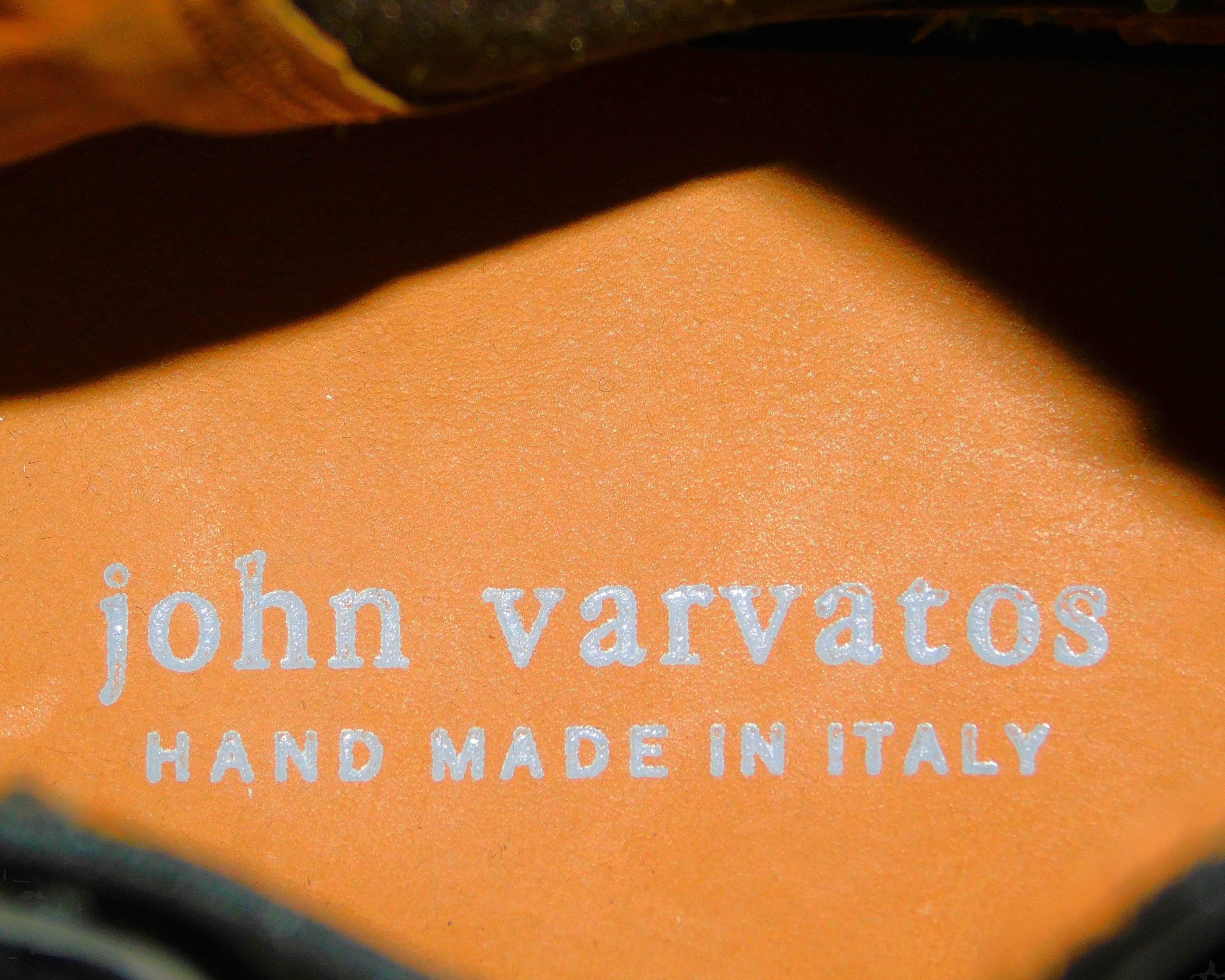 John Varvatos blue suede leather Chelsea boots