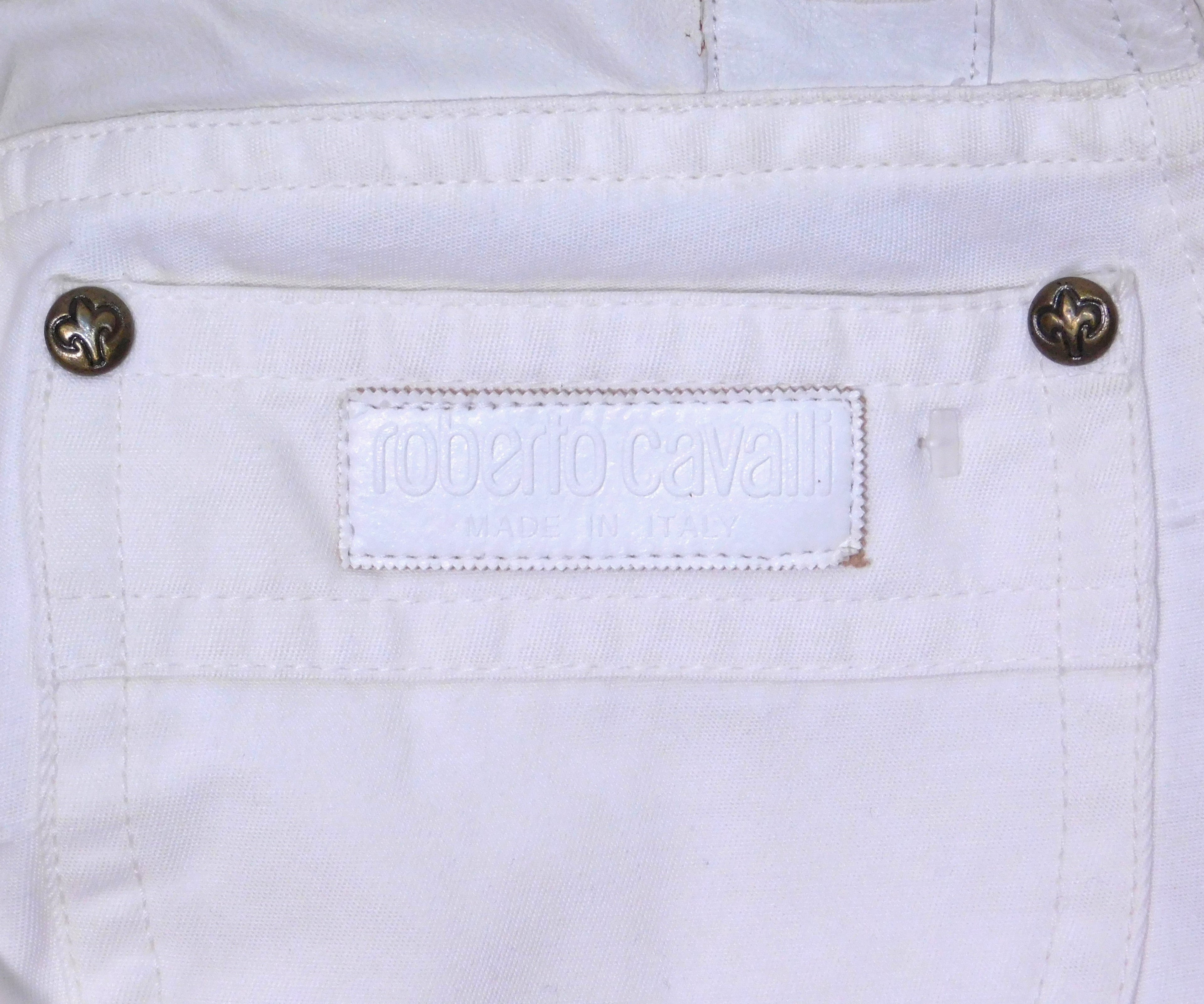 Roberto Cavalli white pants