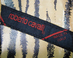 Roberto Cavalli beige python leather loafers