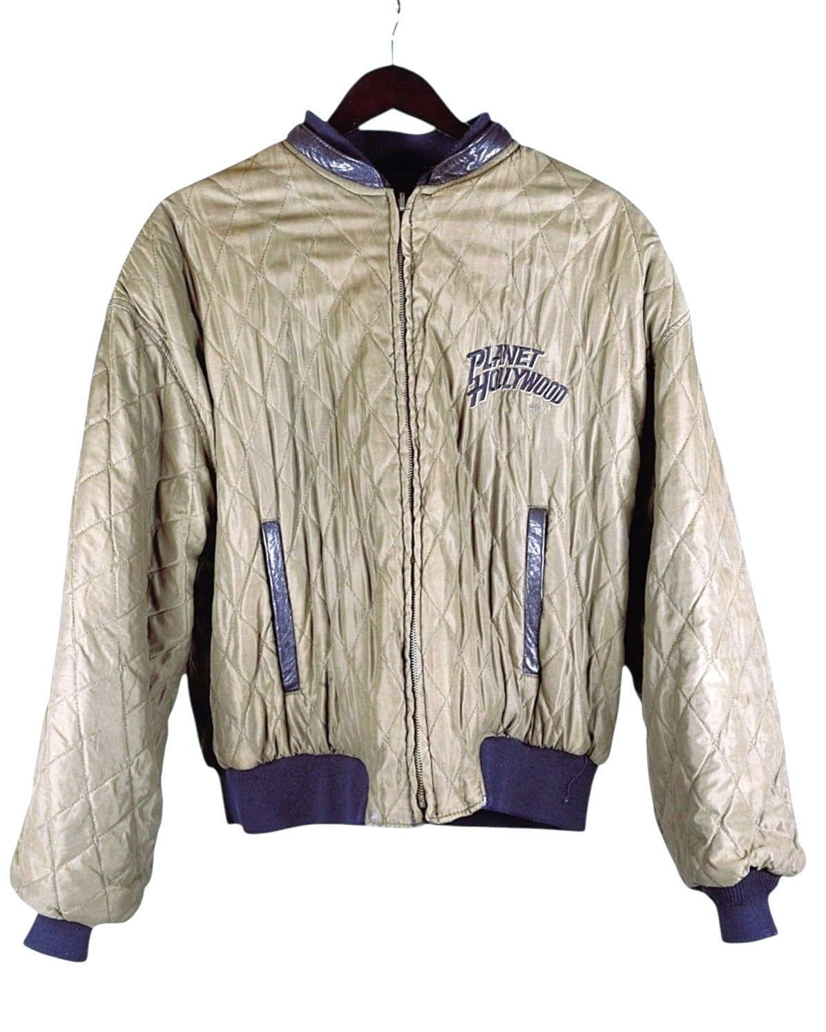 Planet Hollywood New York reversible leather jacket