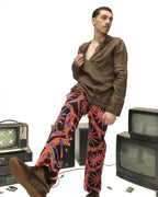 Dolce and Gabbana 90s graphic print trousers