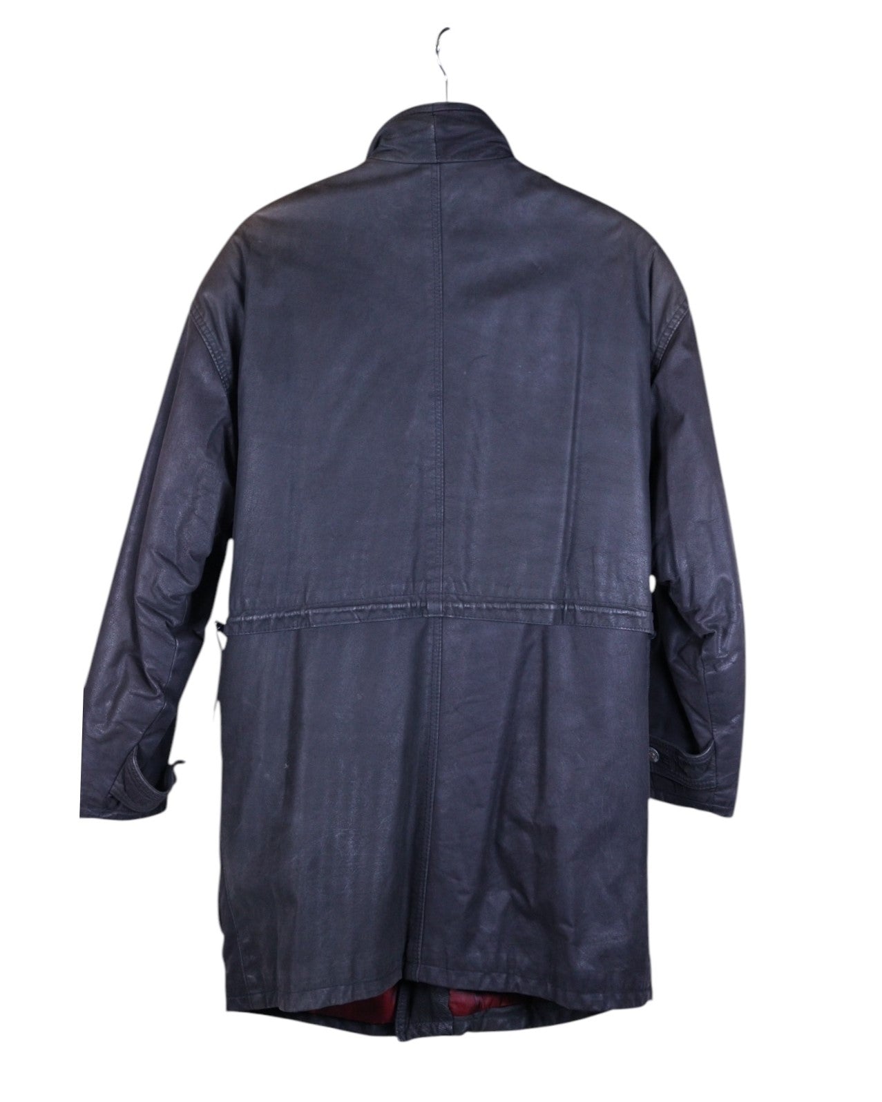 Bilermain long leather coat