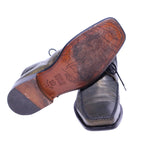 Roberto Cavalli olive-brown leather shoes