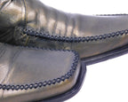 Roberto Cavalli olive-brown leather shoes