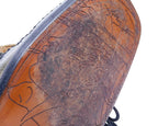 Roberto Cavalli olive-brown leather shoes