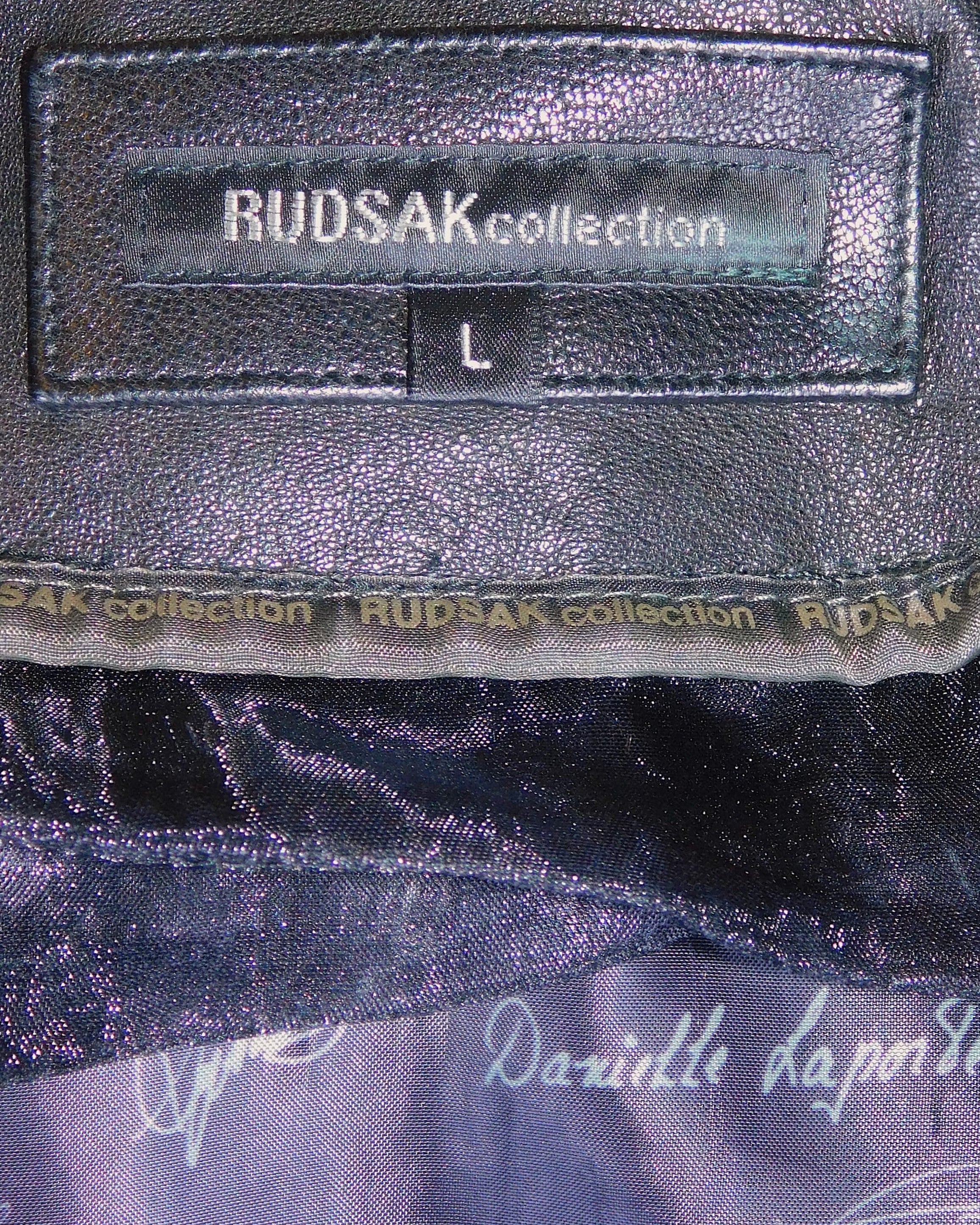 Rudsak collection black leather jacket