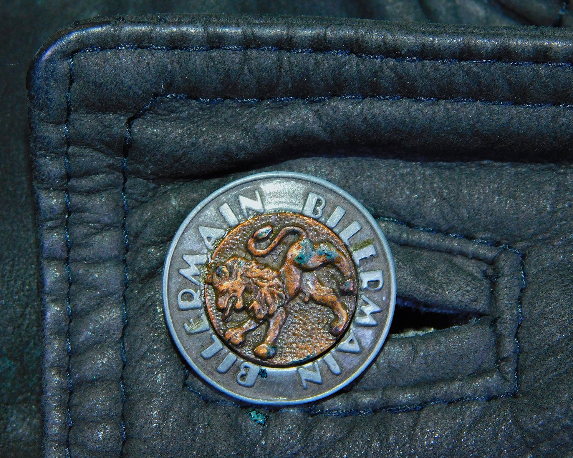 Bilermain long leather coat