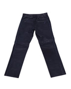Roberto Cavalli dark blue leather pants