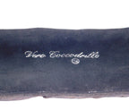 Artisanal real crocodile leather belt