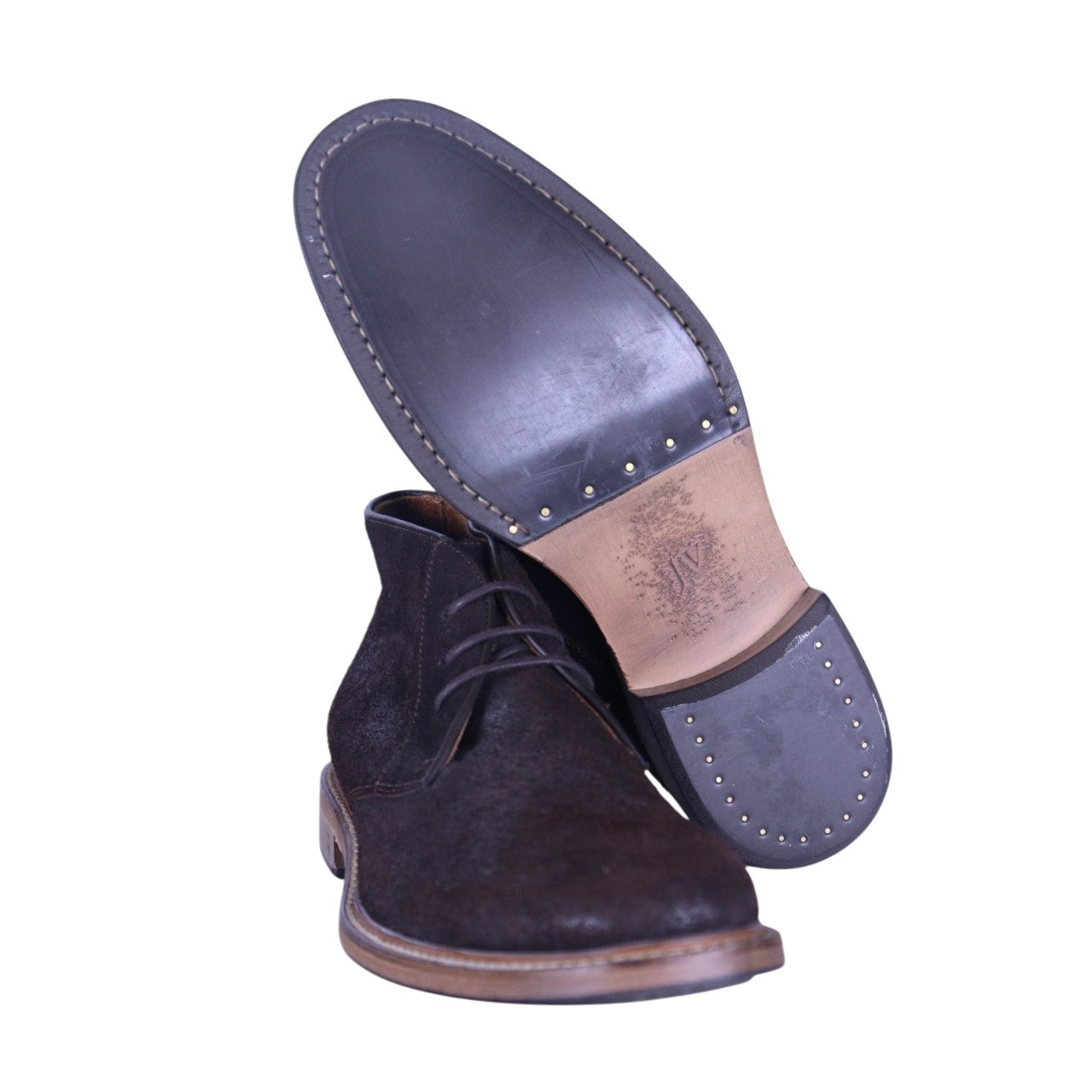 John Varvatos brown leather chukka boots