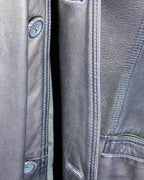 Versace black leather jacket