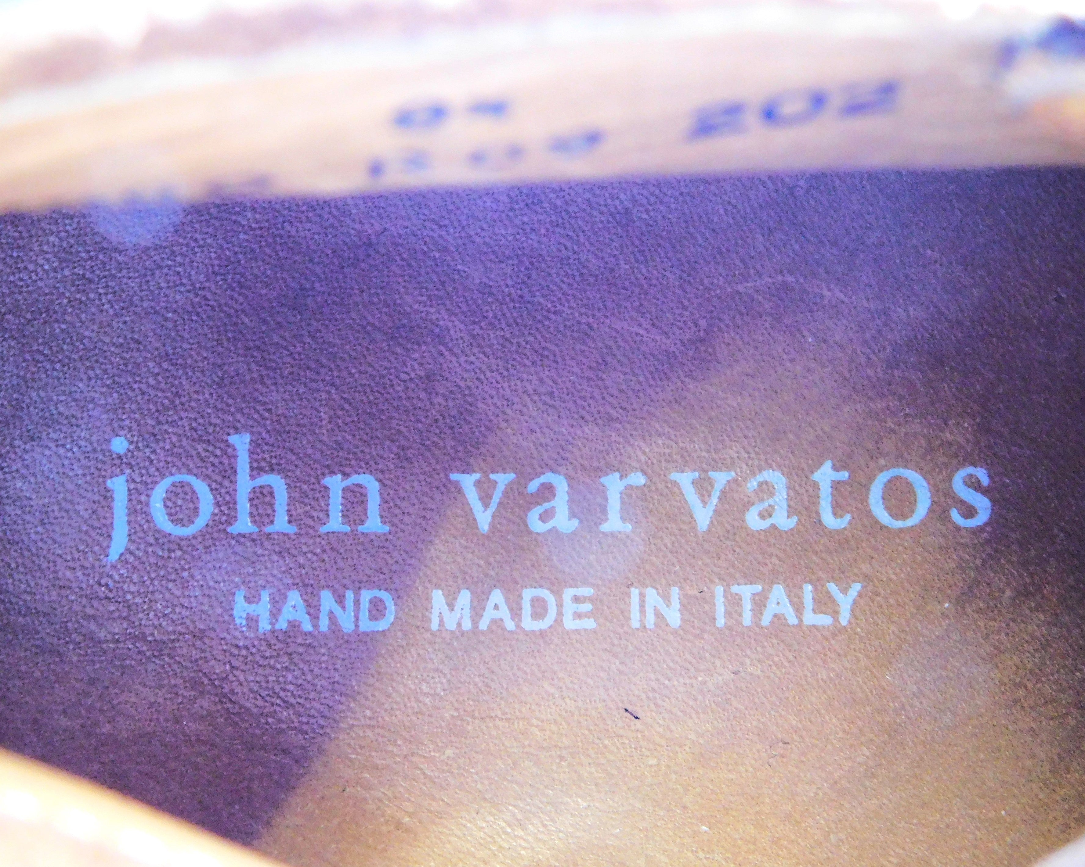 John Varvatos brown leather chukka boots