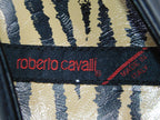 Roberto Cavalli black leather loafers