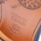 Roberto Cavalli black leather loafers