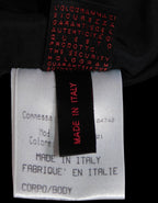 Roberto Cavalli dark blue leather pants