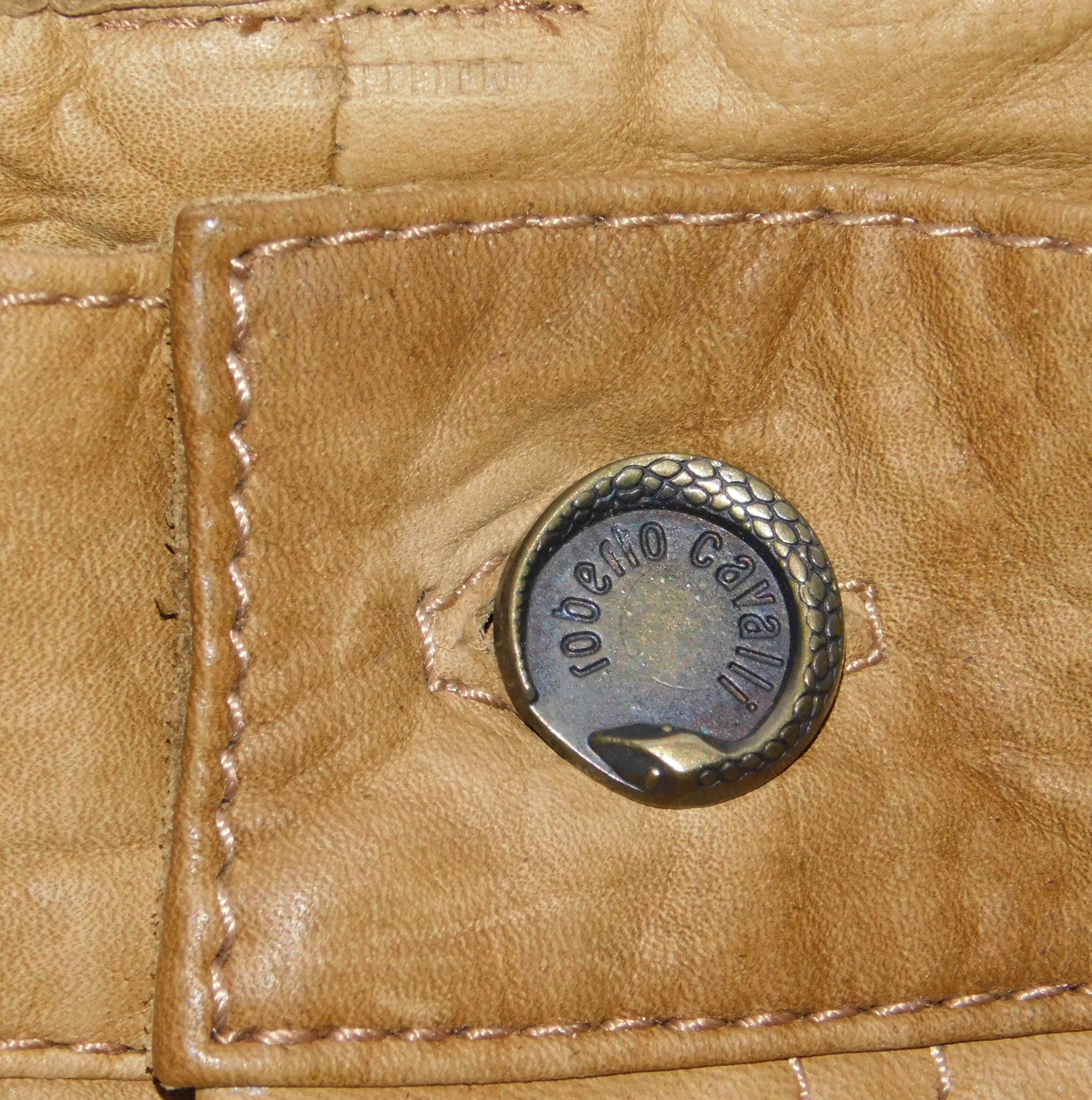 Roberto Cavalli vintage leather pants