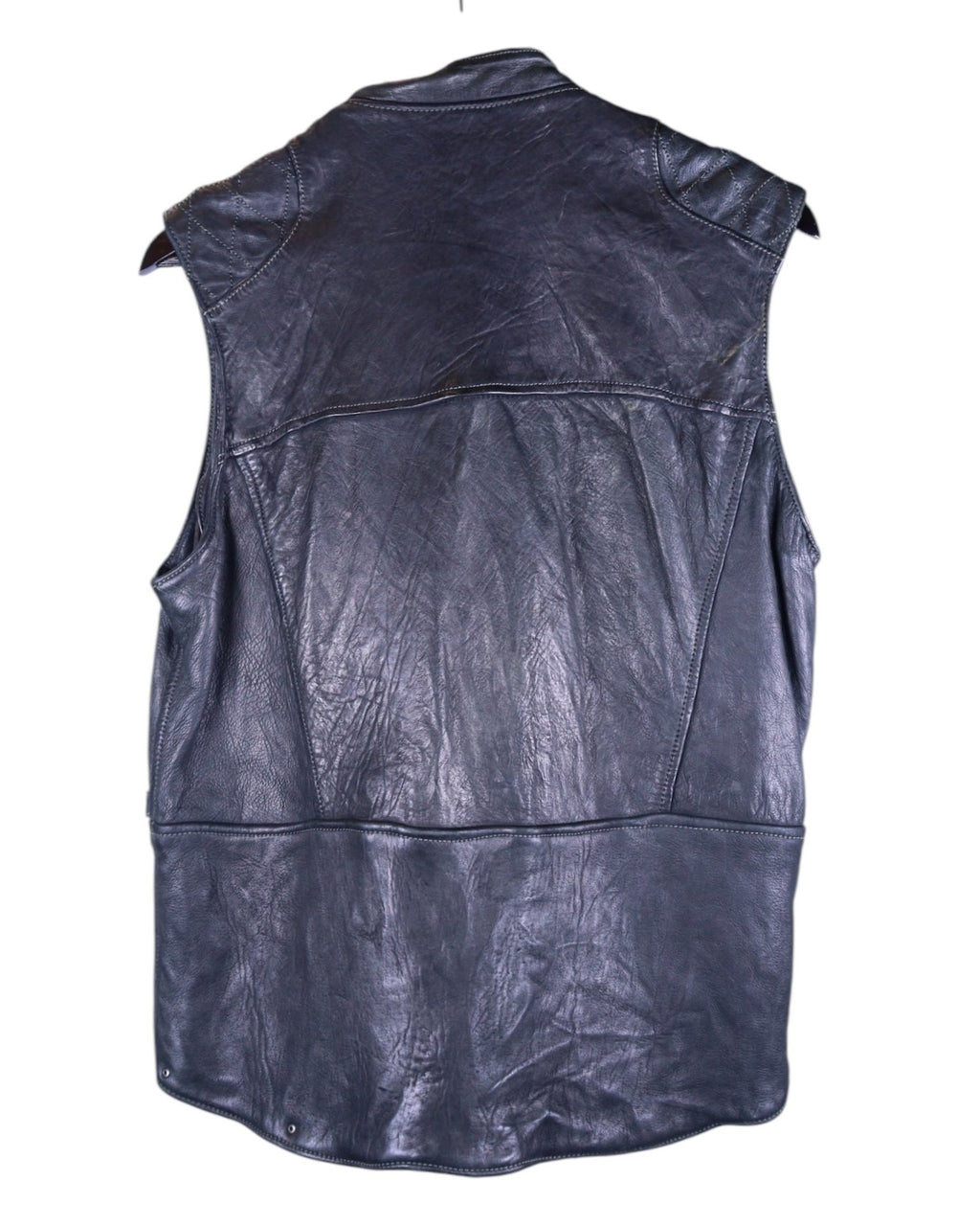 Christian Peau black leather vest
