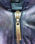 Roberto Cavalli black leather jacket