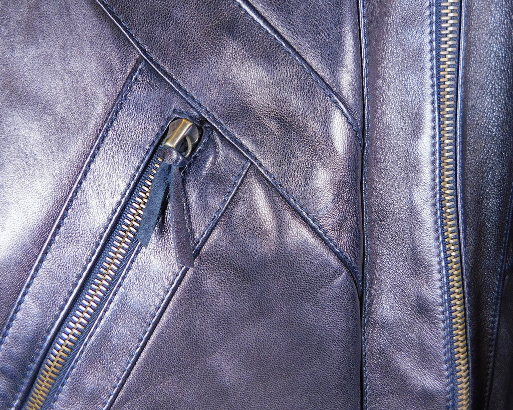 Roberto Cavalli black leather jacket