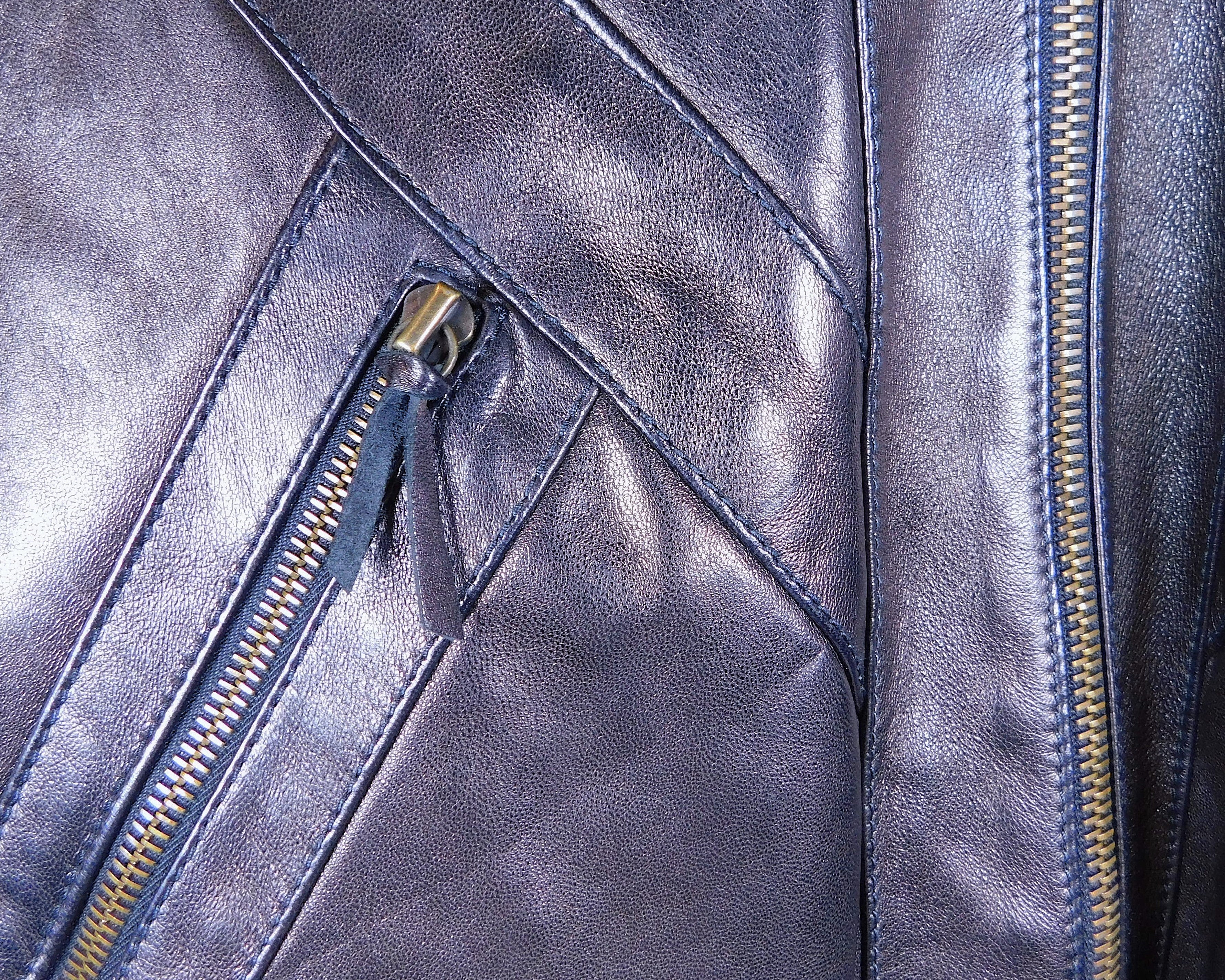 Roberto Cavalli black leather jacket