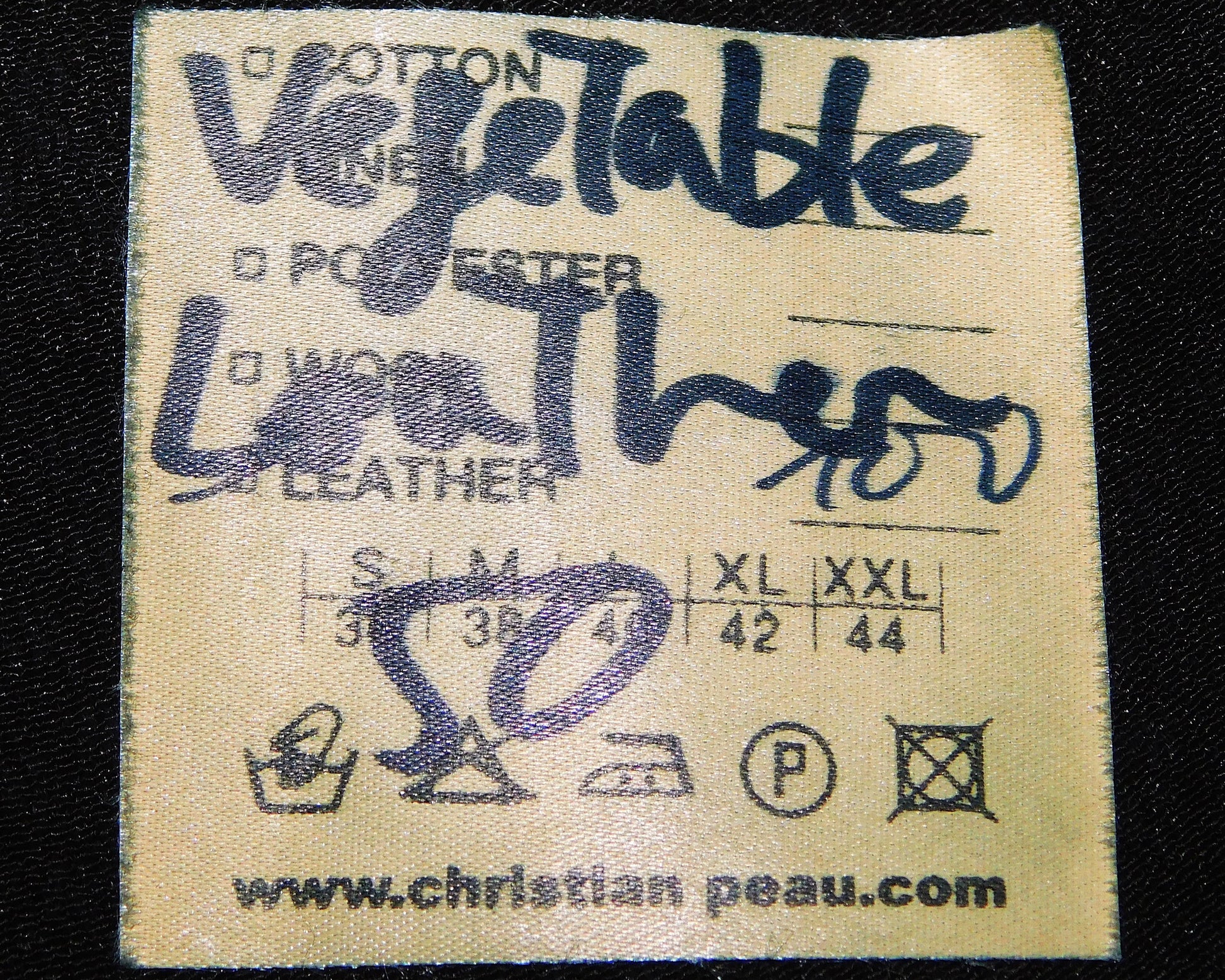Christian Peau black leather vest