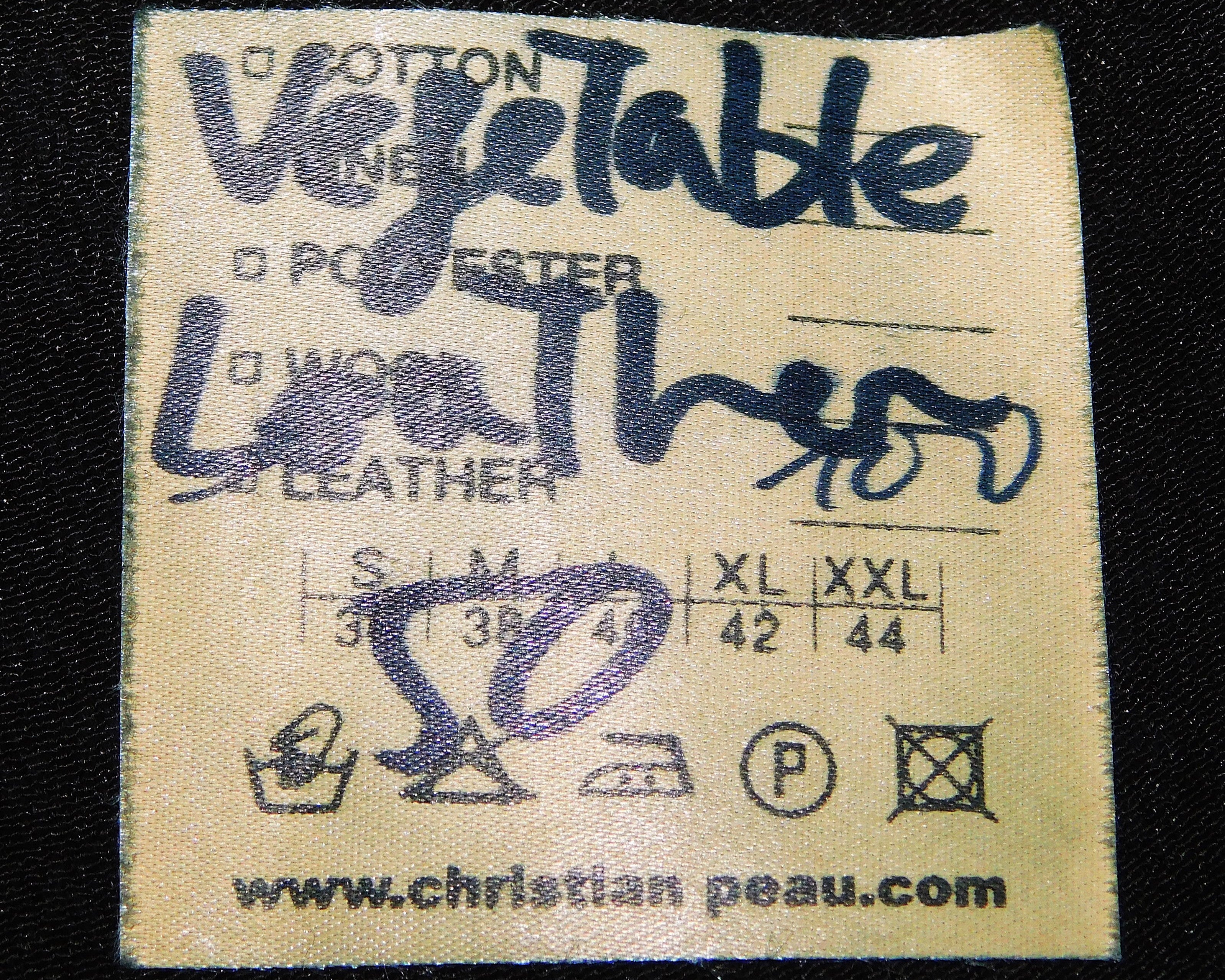 Christian Peau black leather vest