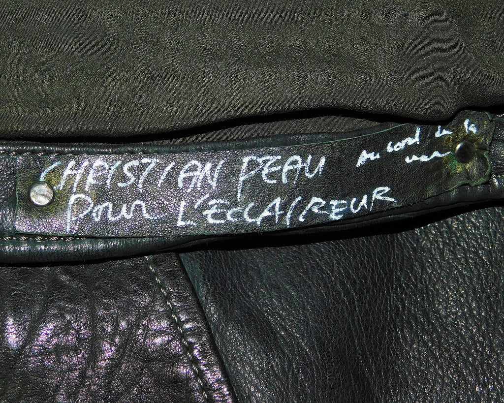 Christian Peau black leather vest