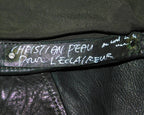 Christian Peau black leather vest