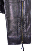 Roberto Cavalli black leather jacket