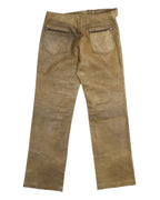 Roberto Cavalli leather pants with belt