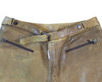 Roberto Cavalli leather pants with belt