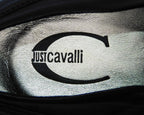 Just Cavalli black leather oxford shoes