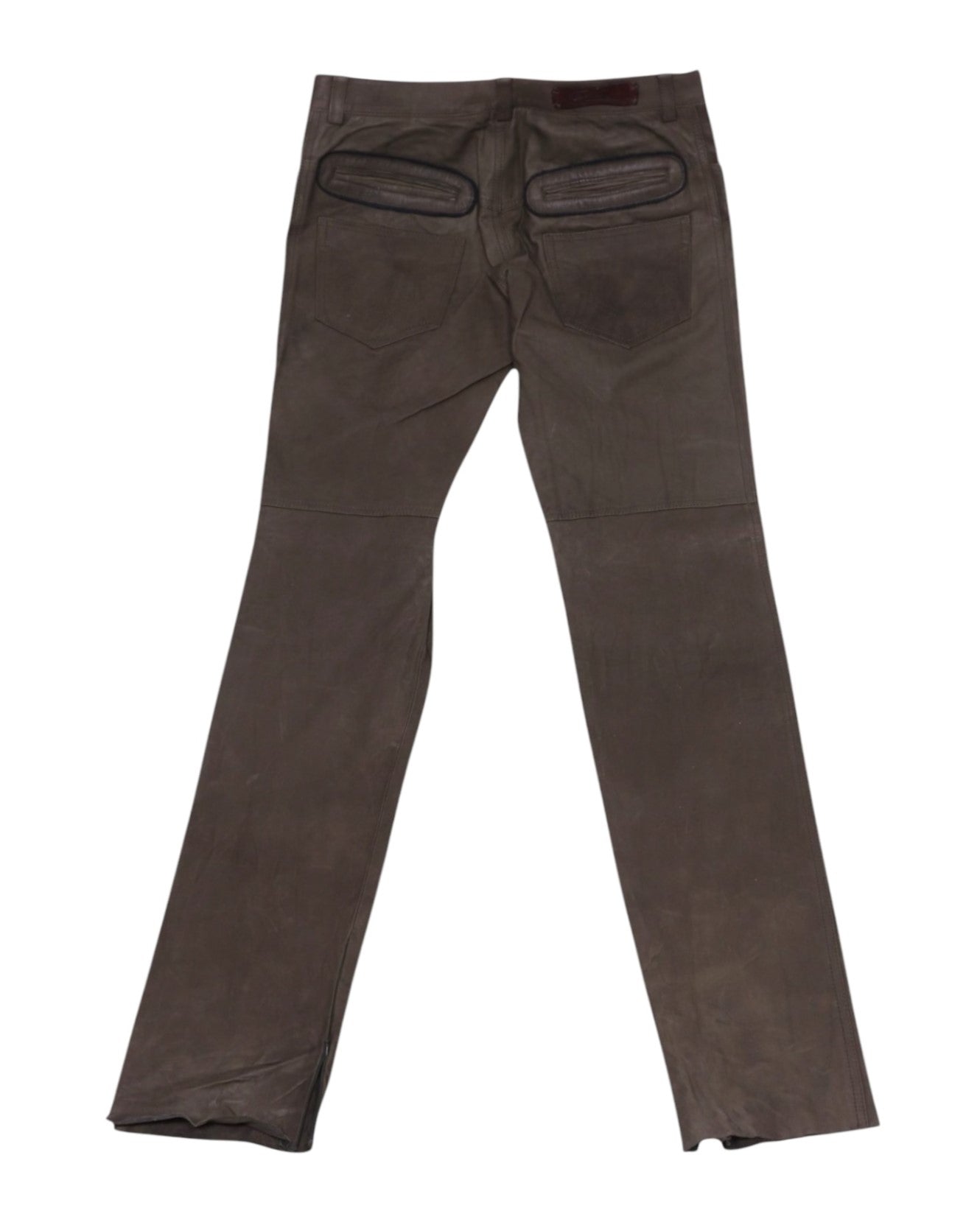 Roberto Cavalli brown leather pants