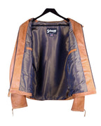 Schott tan-beige leather jacket