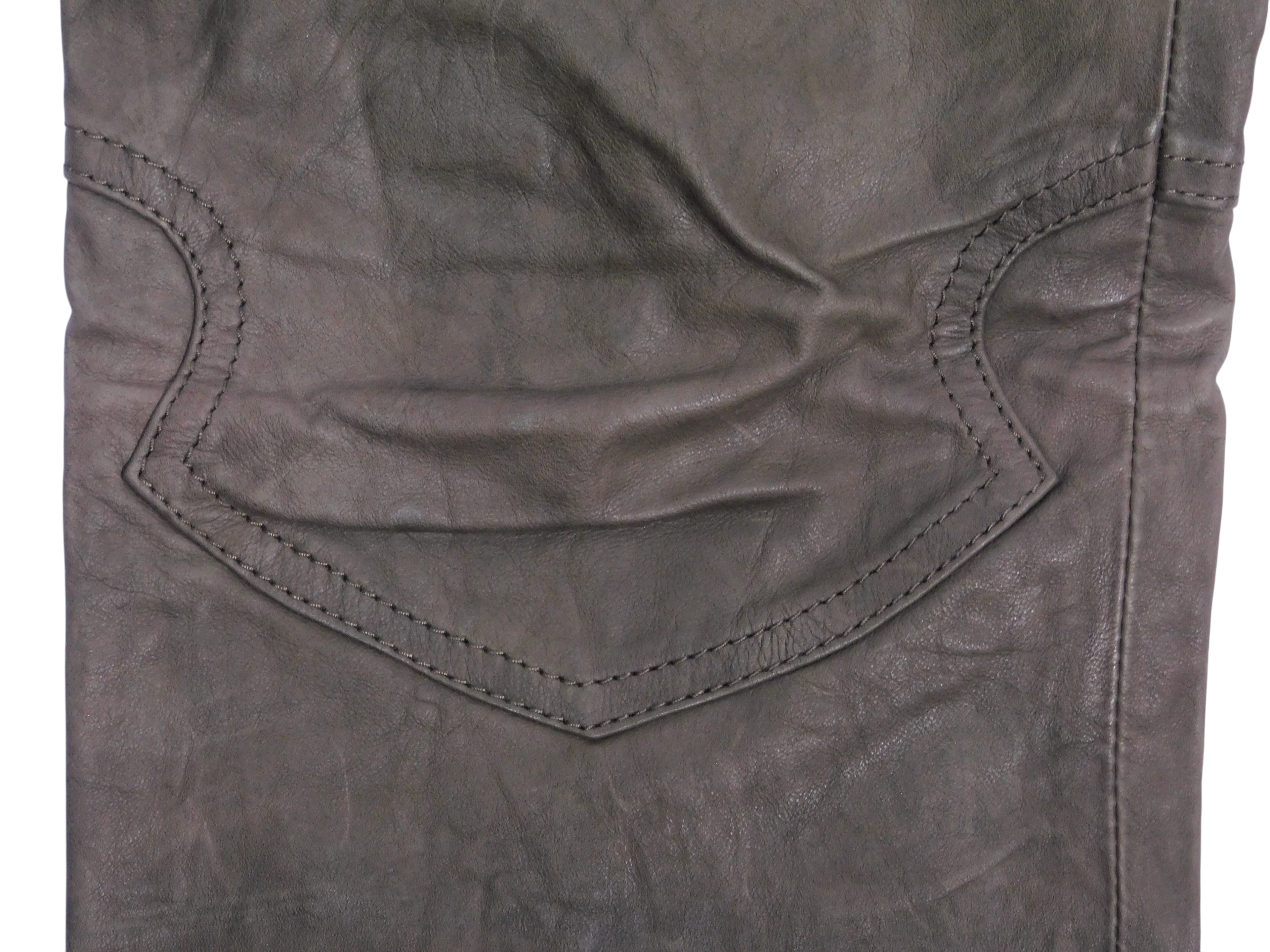 Roberto Cavalli brown leather pants