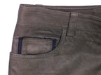 Roberto Cavalli brown leather pants