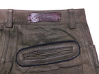 Roberto Cavalli brown leather pants